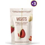 Miskets Beyaz Çikolata Kaplamalı Çilek 80 gr x 3 Adet - 70 gr