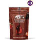 Miskets Bitter Çikolata Kaplamalı Çilek 80 gr x 3 Adet - 70 gr