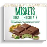 Miskets Dubai 100 gr Sütlü Tablet Çikolata Antep Fıstıklı Çıtır Kadayıflı Aroma ile Özel Lezzet