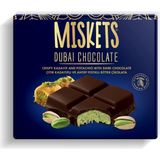 Miskets Dubai Çikolatası Bitter Antep Fıstıklı Çıtır Kadayıflı Dolgulu Tablet Çikolata 100 gr