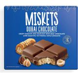 Miskets Dubai Çikolatası Fındıklı Çıtır Kadayıflı Dolgulu Sütlü Tablet Çikolata 100 gr