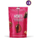 Miskets Sütlü Çikolata Kaplamalı Çilek 80 gr x 3 Adet - 70 gr