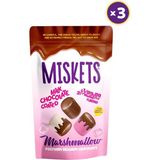 Miskets Sütlü Çikolata Kaplamalı Çilek ve Vanilya Aromali Marshmallow 80 gr x 3 Adet - 100 gr