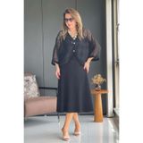 MİSLİNA BUTİK Bolero Detay Siyah Elbise