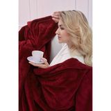 Mislina Deluxe Wellsoft Battaniye Bordo Çift Kişilik 200 x 220 cm - 200 x 220 cm