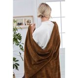 Mislina Deluxe Wellsoft Battaniye Kahverengi Çift Kişilik 200 x 220 cm - 200 x 220 cm