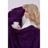 Mislina Deluxe Wellsoft Battaniye Mor Çift Kişilik 200 x 220 cm - 200 x 220 cm