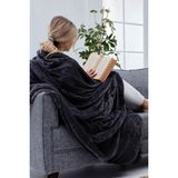 Mislina Deluxe Wellsoft Battaniye Siyah Çift Kişilik 200 x 220 cm - 200 x 220 cm