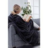 Mislina Deluxe Wellsoft Tv Battaniyesi Siyah Tek Kişilik Battaniye 150X200 Cm