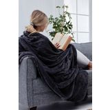 Mislina Home Deluxe Wellsoft Battaniye Siyah Çift Kişilik 200x220 cm