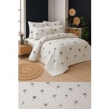 Mislina Home İbiza Tek Kişilik Kapitone Dolgulu Pike 4 Mevsim Baklava Dsn |Yastık Kılıfı Hediye| 160x230cm