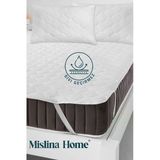 Mislina Home Kapitone Microfiber Köşe Lastikli Ped Sıvı Su Geçirmez Tek Kişilik Çift Kişilik Yatak Koruyucu Alez