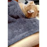 Mislina Home Paw Wellsoft Kedi Köpek Battaniyesi 100X100 cm Antrasit - 100 x 100 cm