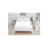 Mislina Home Roza Çift Kişilik Lastikli Penye Çarşaf Beyaz