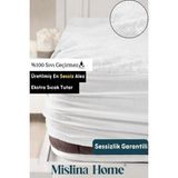 Mislina Home Wellsoft Sıvı Su Geçirmez Fitted Full Kenar Tek Çift Kişilik Yatak Koruyucu Sessiz Alez 180 x 200 cm - Beyaz
