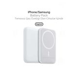 Mislina Iphone 12 - 13 - 14 Serisi Uyumlu Magsafe Powerbank Battery Pack 4850 Mah