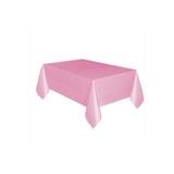 MİSLİNA PARTİ EVİ Pembe Masa Örtüsü 120X180 Cm Doğum Günü Partisi Tek Kullanımlık Plastik Masa Örtüsü