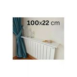 Mismuka %100 Mdf Petek Üstü Raf, Dresuar, Montajsız Kalorifer Üstü Raf, Tak-Çıkar, Beyaz Renk, 100X22 Cm