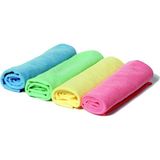 Mispak Mikrofiber Temizlik Bezi 4 Lü 40X40 - Pembe - Mavi - Standart