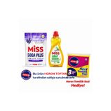 Miss Arap Sabunu 1000 ml Soda Plus Lavanta 500 gr + Horon Temizlik Bezi