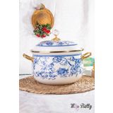 Miss Betty Blue Life 20 Cm Emaye Derin Tencere