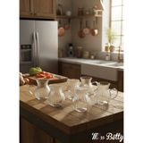 Miss Betty Cam 6'lı Çay Bardağı - 6 Adet - 200 ml