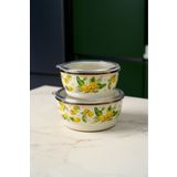 Miss Betty Citrus Emaye 2'li Saklama Kabı 14-15 cm