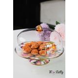Miss Betty Emaye Ayaklı 30 Cm Kek Fanusu Rose Deluxe