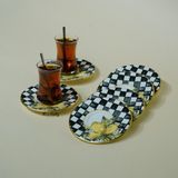 Miss Betty Linda Porselen 6'lı Çay Tabağı