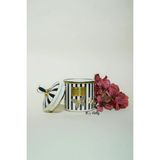 Miss Betty Papillon Emaye Kavanoz 13X15CM - Siyah - Beyaz - 1 Adet - 0 - 249 ml