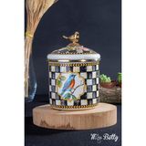 Miss Betty Paradise 3'lü Kavanoz Set - 1100 ml - Siyah - Beyaz