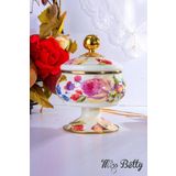 Miss Betty Rose Deluxe Ayaklı 18 Cm Emaye Şekerlik