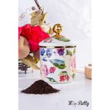 Miss Betty Rose Deluxe Küçük Emaye Kavanoz - 1100 ml - Beyaz