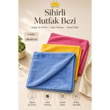 Miss Clean ( 1 Adet ) Sihirli Mutfak Bezi Süper Su Emici Leke Tutmaz Kareli 40*40 Cm