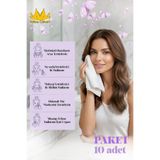 Miss Clean ( 10 Adet ) Cilt Bakım Ve Kusursuz Makyaj Temizleme Bezi Mikrofiber Seyahat Tip Özel Paketli