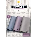 Miss Clean ( 3 Adet ) Mikrofiber Cam Ve Ayna Temizlik Bezi 40x50 Cm