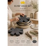 Miss Clean Kalın Tencere,tava & Borcam Koruyucu Çizdirmez Elyaf Keçe 3'lı Set 30x30 Cm Tava Koruyucu Çizdirmez