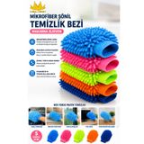 Miss Clean Mikrofiber Şönil Temizlik Bezi Makarna Eldiven