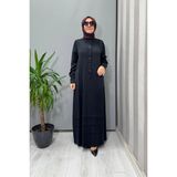 Miss Dalida Cupro Ipek Elbise Siyah T26K-4024