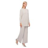 Miss Dalida Kadın Gri Basic Triko Tunik, 38 Beden