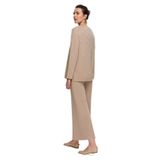 Miss Dalida Kadın Lastik Örgü Pantolon Etek, Camel, Beden 2