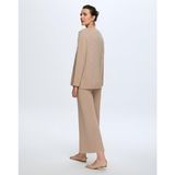 Miss Dalida Kadın Lastik Örgü Pantolon Etek - Camel - M - L