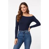 Miss Dünya Lissa Premium Soft Seri Vücuda Oturan Kayık Yaka Örme Bluz