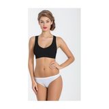 Miss Fit Desteksiz Kapsız Crop Top Tarzı Kalın Askılı Sporcu Sütyen 1502 (SİYAH, L-XL)