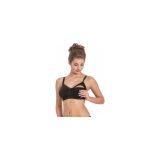 Miss Fit Emzirme Sütyeni, Dantel Detaylı, Ayarlanabilir Askılı, Beyaz, Siyah ve Bej Renk Seçenekleri 11036 (SİYAH, S-M)