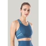 Miss Fit güngören11178 Mavi Desenli Sporcu Büstiyer 11178