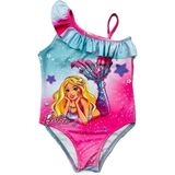 Miss Kids Kız Çocuk Deniz Kızı Karakterli Tek Kol Fırfırlı Askılı Mayo Baskı - Renkli - 9 - 10 Yaş