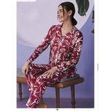 Miss Klein Kadın Büyük Beden Gömlek Yaka Pamuklu Likralı Uzun Kol Pijama Takımı 1129 - 1 Adet