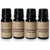 Miss Lina Amber,akasya,yasemin ve Bubblegum Saf Esansiyel Uçucu Yağ Buhurdanlık Yağı Difüzör Esansı Aromaterapi 4x 10ML