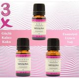 Miss Lina Lavanta,gül,akasya Saf Esansiyel Uçucu Yağ Buhurdanlık Yağı Difüzör Esansı Aromaterapi 3x 10ML - 3 adet